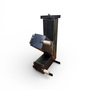 Mały piecyk rakietowy z drzwiczkami - obrazek 1